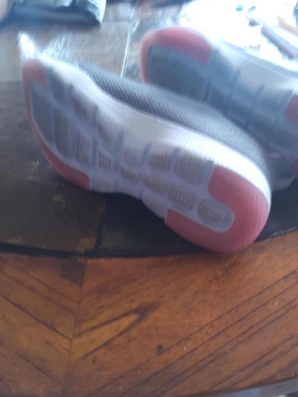 Skechers Women's Gray with Pink Accent Slip-On Athletic Shoes - Picture 4 of 4